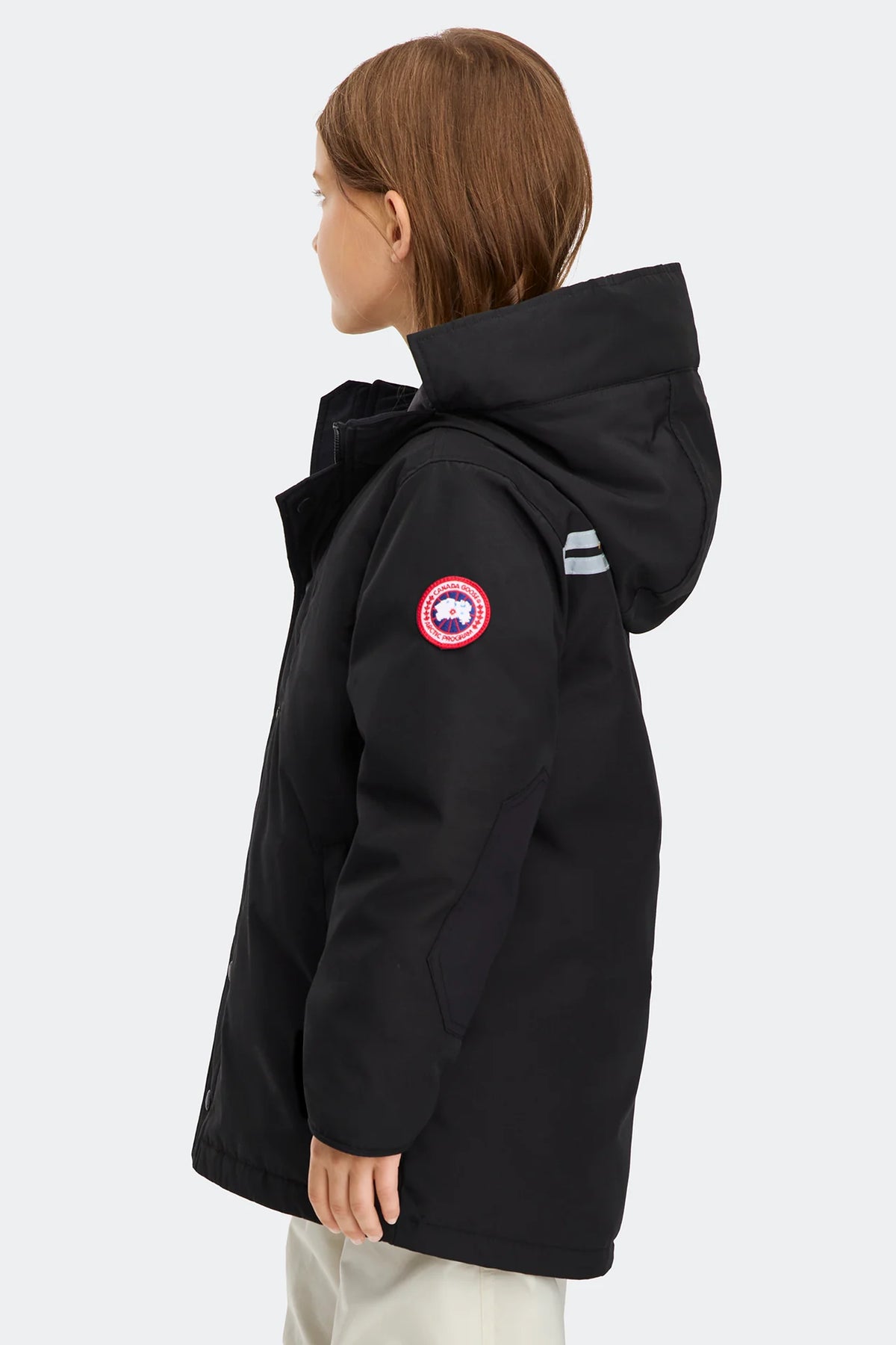 Parka Canada Goose Logan pour jeune - Noir sans fourrure 