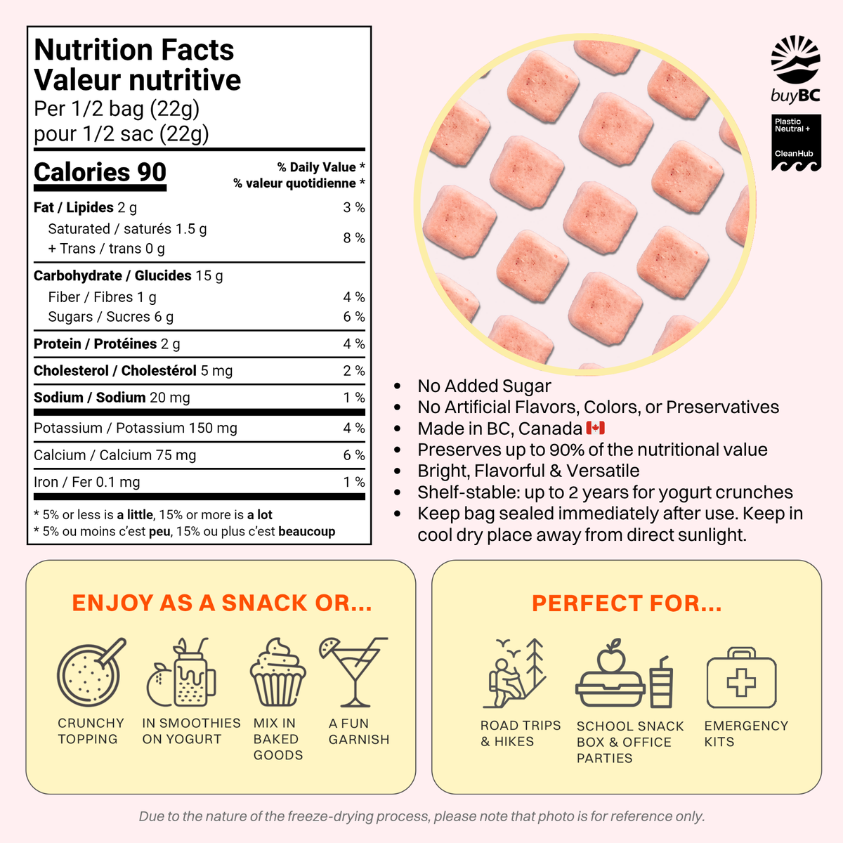 OHME! Strawberry Yogurt Crunch 44g - Princess and the Pea Boutique