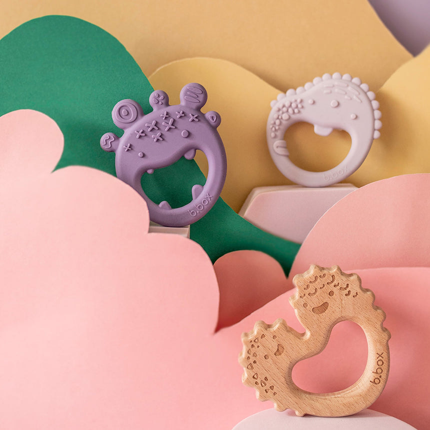 B.BOX Trio Teether - Peony