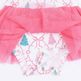 Angel Dear Long Sleeve Tutu Bodysuit Dress - Bow Trellis Tree