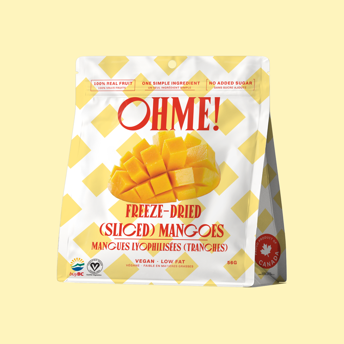 OHME! Freeze-Dried Mangoes (Sliced) 56g