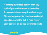 Yookidoo Jet Duck Firefighter Bath Toy