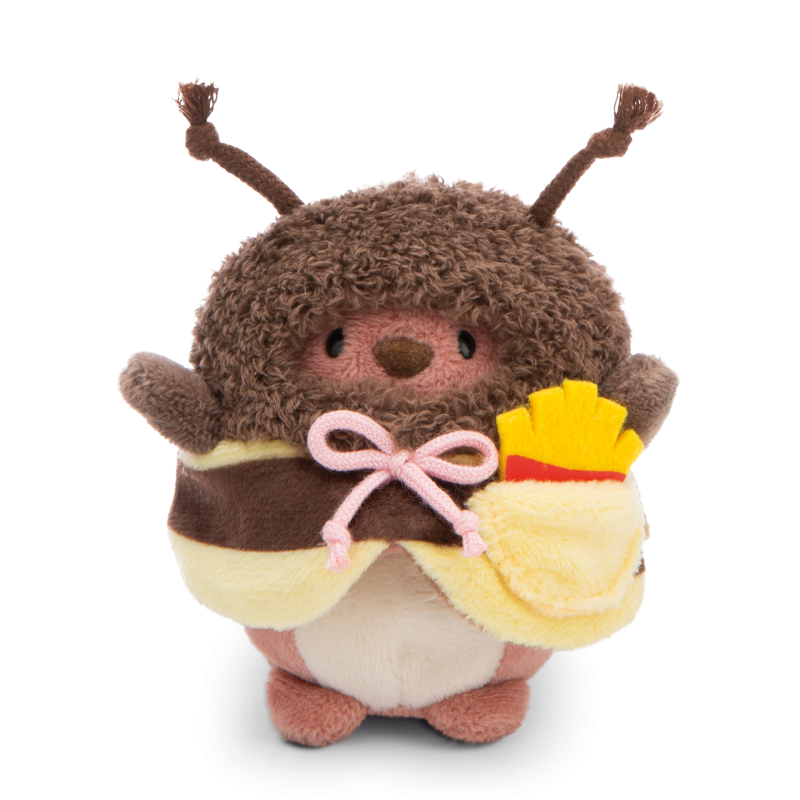 NICI Mymochi Bear Nomo with french fries and bee costume