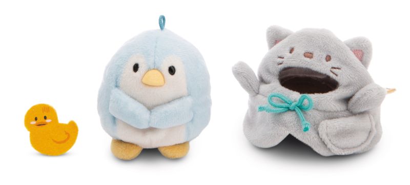 NICI Mymochi Penguin Waddle with duck and cat costume