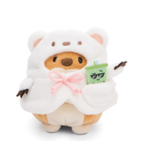 NICI Mymochi Dog Hiro with bubble tea and polar bear costume