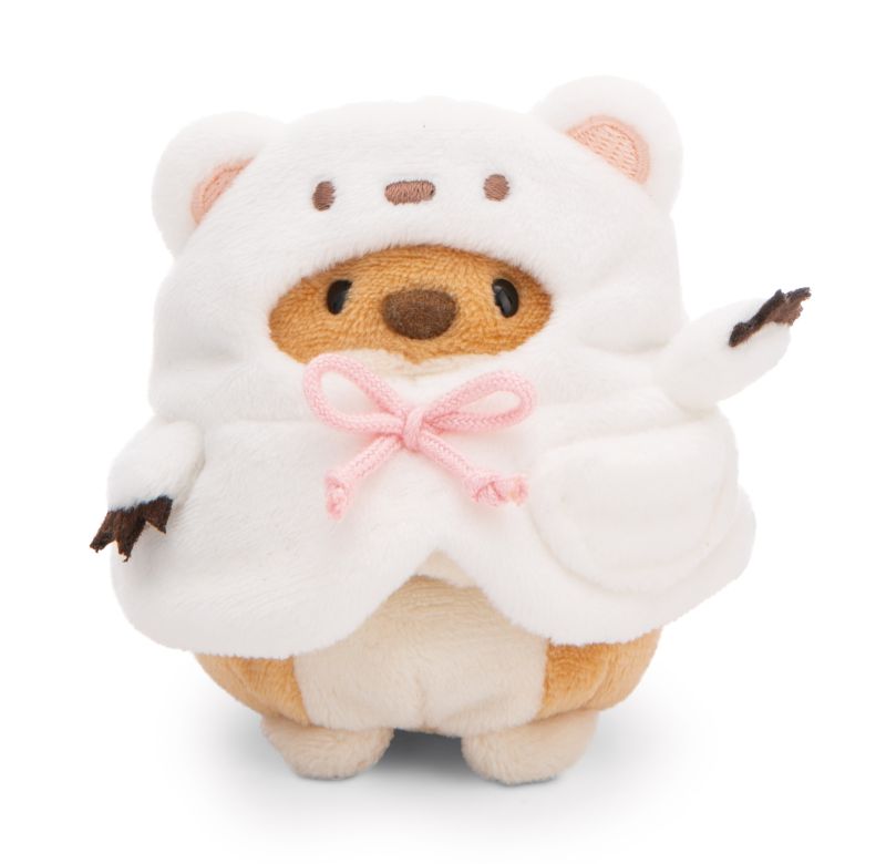NICI Mymochi Dog Hiro with bubble tea and polar bear costume
