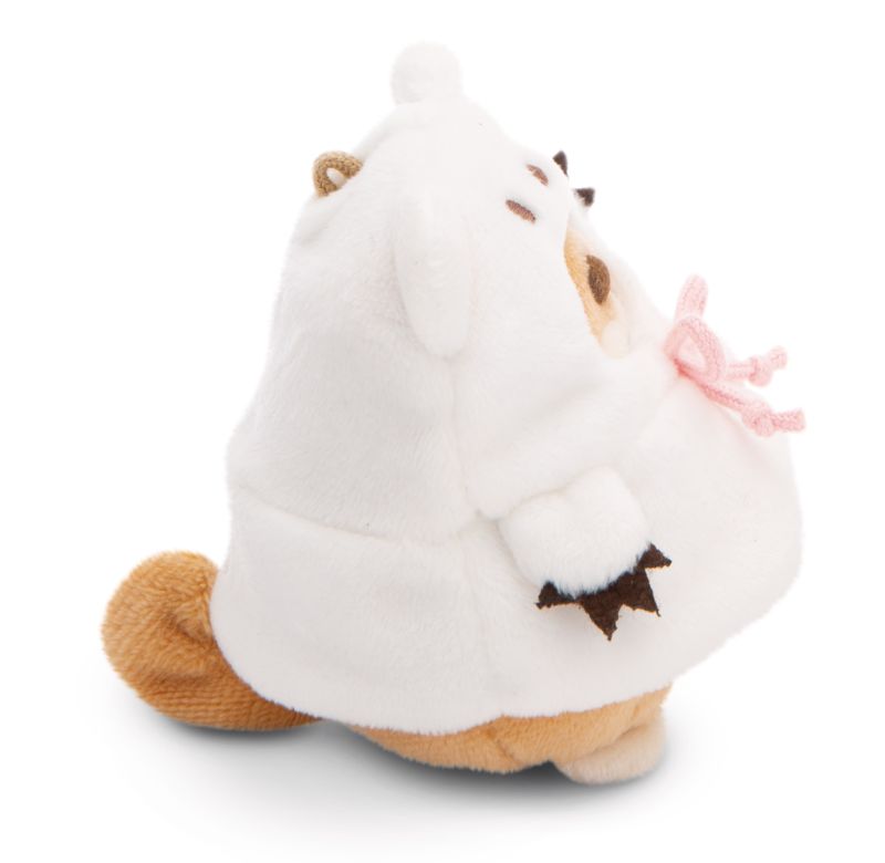 NICI Mymochi Dog Hiro with bubble tea and polar bear costume