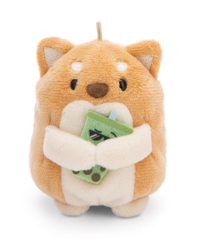 NICI Mymochi Dog Hiro with bubble tea and polar bear costume