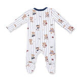 Angel Dear 2-way Zippered Footie- Mixed Sports Bears