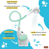 Yookidoo Elephant Baby Shower Head - TEAL