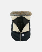 7AM Enfant Car Seat Cocoon - Tundra Black Faux Fur