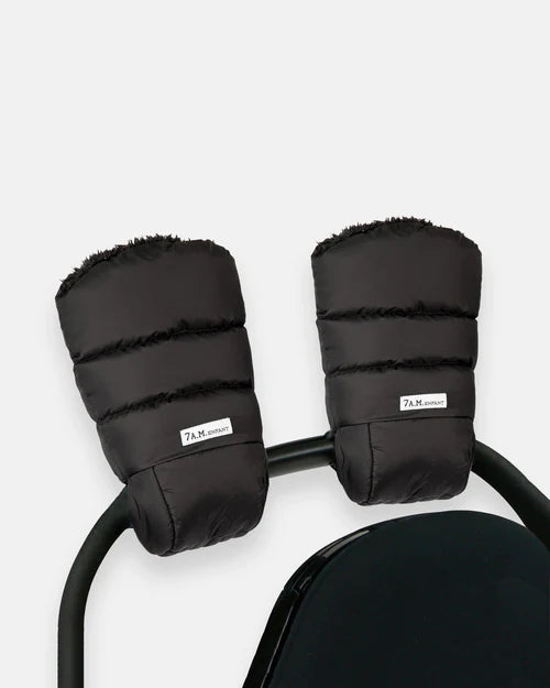 7AM Enfant Warmmuffs - Black Plush