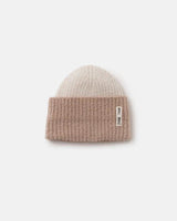 7AM Enfant 2 - Tone Ribbed Beanie - Fuzzy Pecan Ecru - Princess and the Pea Boutique