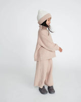 7AM Enfant 2 - Tone Ribbed Beanie - Fuzzy Pecan Ecru - Princess and the Pea Boutique