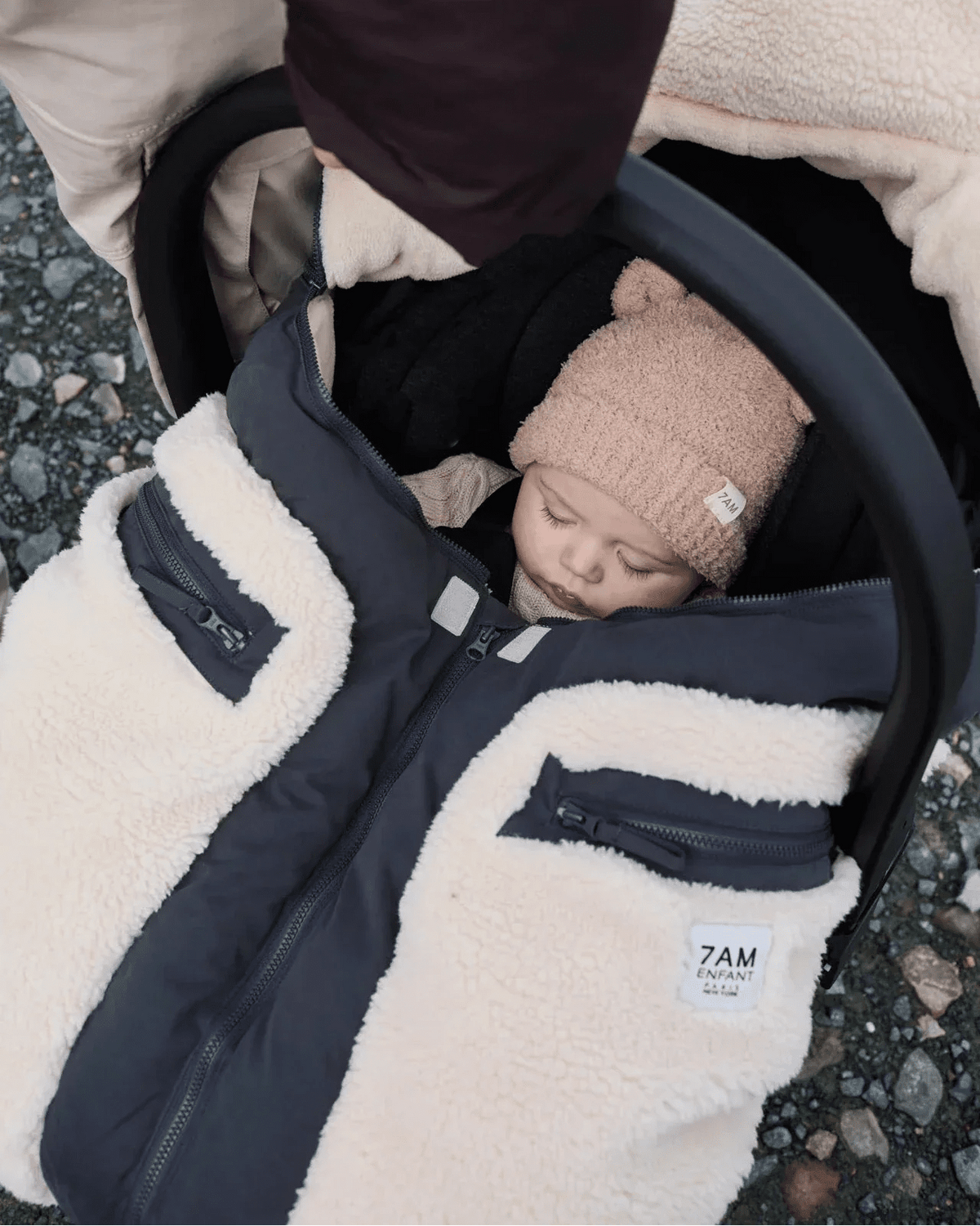 7AM Enfant Bear Beanie - Fuzzy Pecan - Princess and the Pea Boutique