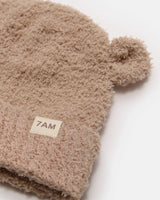 7AM Enfant Bear Beanie - Fuzzy Pecan - Princess and the Pea Boutique
