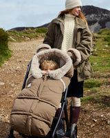 7AM Enfant Blanket 212 Evolution - Helsinki Moss Brown Faux Fur - Princess and the Pea Boutique
