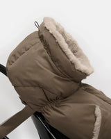 7AM Enfant Blanket 212 Evolution - Helsinki Moss Brown Faux Fur - Princess and the Pea Boutique