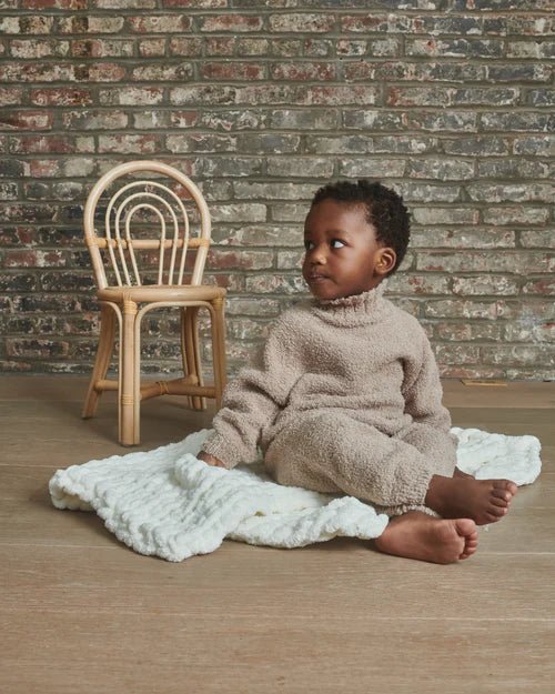 7AM Enfant Boxy Lounge Pants - Fuzzy Taupe - Princess and the Pea Boutique