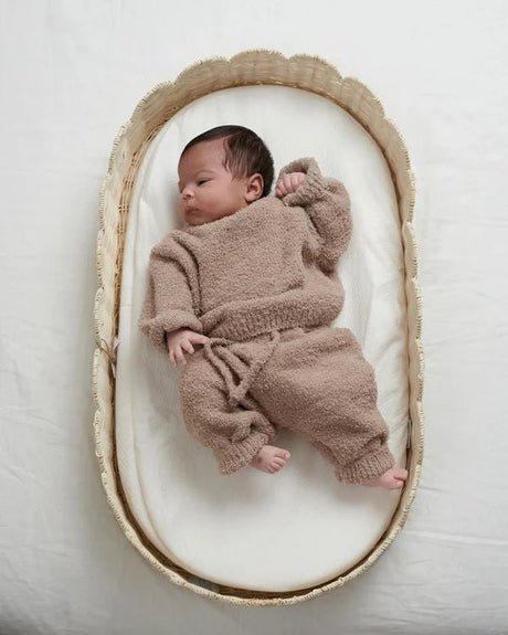 7AM Enfant Boxy Lounge Pants - Fuzzy Taupe - Princess and the Pea Boutique