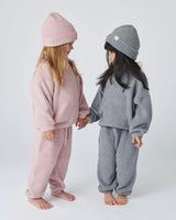 7AM Enfant Boxy Sweater - Fuzzy Ash Rose - Princess and the Pea Boutique