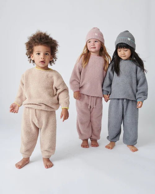 7AM Enfant Boxy Sweater - Fuzzy Ash Rose - Princess and the Pea Boutique