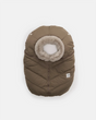 7AM Enfant Car Seat Cocoon - Helsinki Moss Brown Faux Fur - Princess and the Pea Boutique