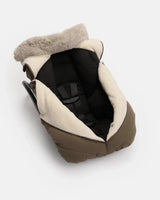 7AM Enfant Car Seat Cocoon - Helsinki Moss Brown Faux Fur - Princess and the Pea Boutique