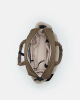 7AM Enfant Soho Diaper Carryall - Helsinki Appliqué Moss Brown - Princess and the Pea Boutique