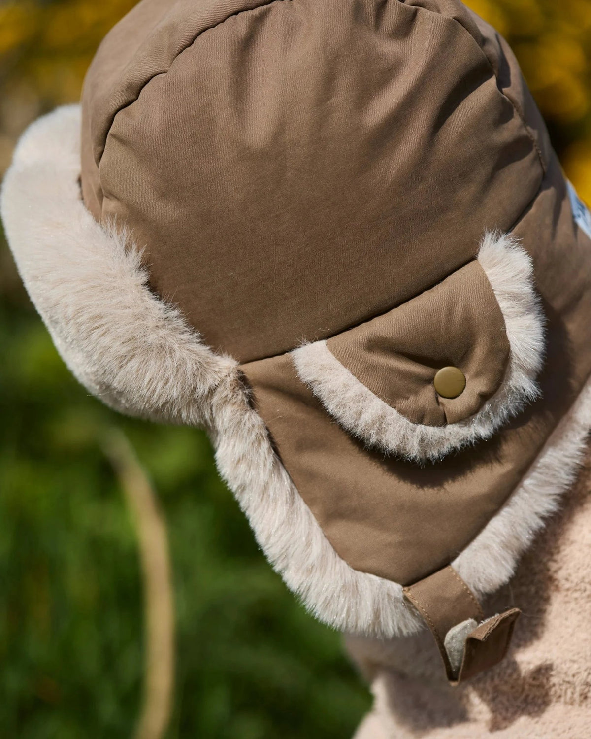 7AM Enfant The Chapka Hat - Helsinki Moss Brown Faux Fur - Princess and the Pea Boutique