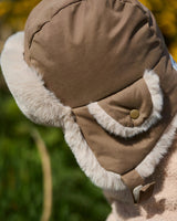 7AM Enfant The Chapka Hat - Helsinki Moss Brown Faux Fur - Princess and the Pea Boutique