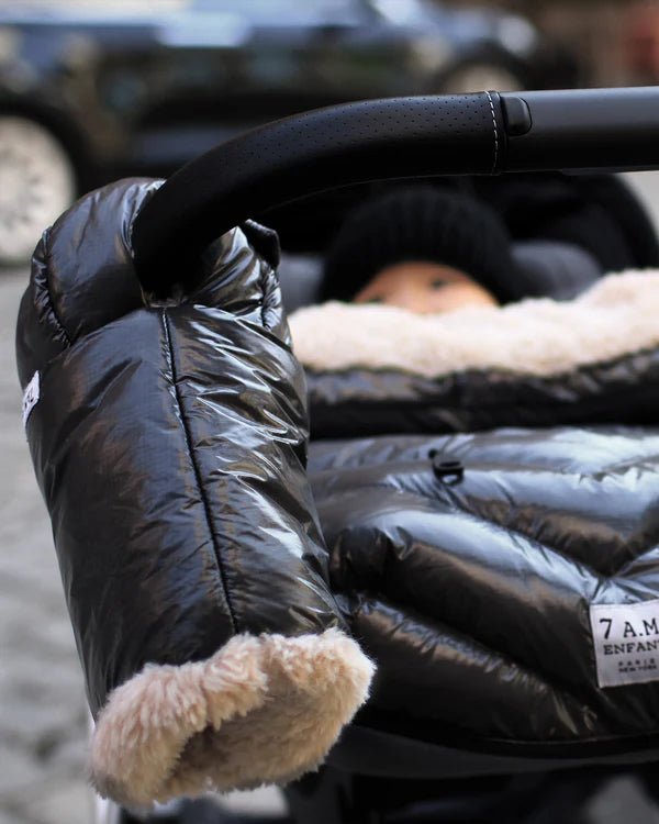 7AM Enfant Warmmuffs - Black Polar - Princess and the Pea Boutique