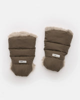 7AM Enfant Warmmuffs - Helsinki Moss Brown Faux Fur - Princess and the Pea Boutique
