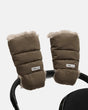 7AM Enfant Warmmuffs - Helsinki Moss Brown Faux Fur - Princess and the Pea Boutique