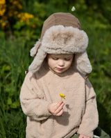 7AM Enfant The Chapka Hat - Helsinki Moss Brown Faux Fur - Princess and the Pea Boutique