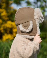 7AM Enfant The Chapka Hat - Helsinki Moss Brown Faux Fur - Princess and the Pea Boutique