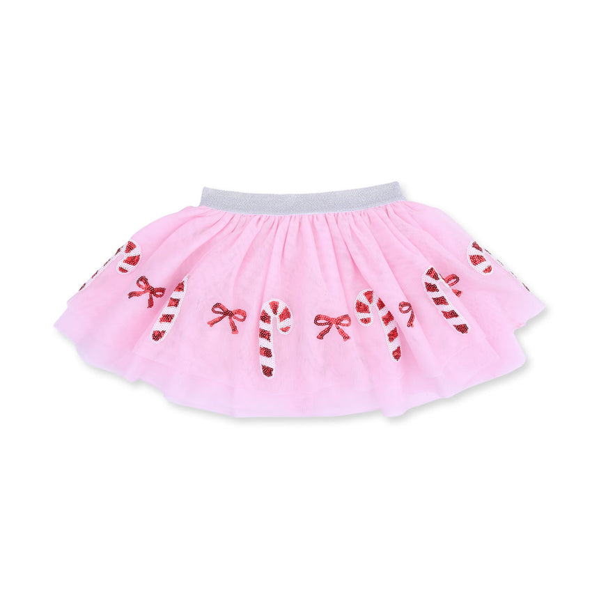 Angel Dear Tutu Skirt with Bike Shorts - Candy Canes