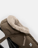 7AM Enfant Blanket 212 Evolution - Helsinki Moss Brown Faux Fur - Princess and the Pea Boutique