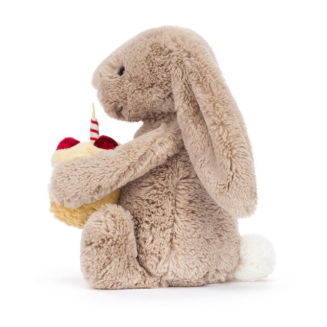 Jellycat Bashful Beige Bunny 'Birthday'