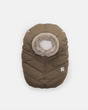 7AM Enfant Car Seat Cocoon - Helsinki Moss Brown Faux Fur - Princess and the Pea Boutique