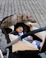 7AM Enfant Car Seat Cocoon - Tundra Black Faux Fur