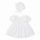 Babyhood Celeste Lace Baby Dress - White