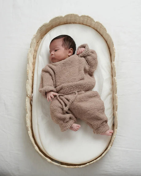 7AM Enfant Boxy Lounge Pants - Fuzzy Taupe