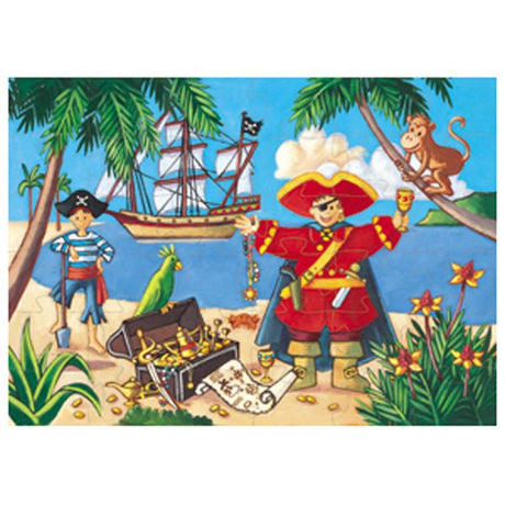 Djeco Silhouette Puzzle - Pirate / 36 pcs