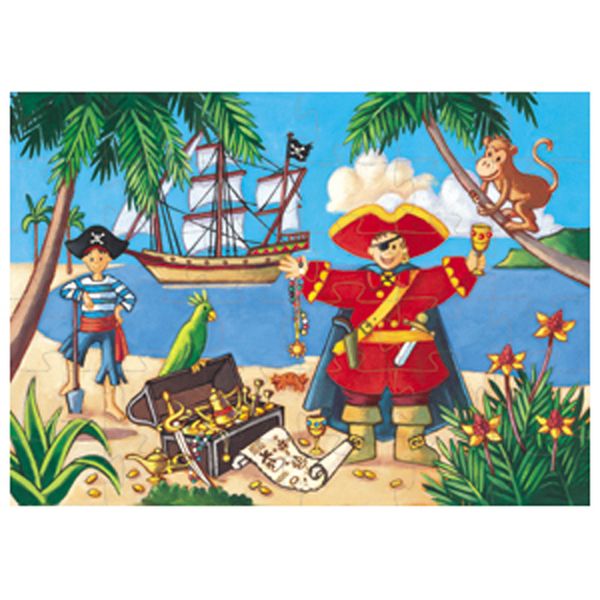 Djeco Silhouette Puzzle - Pirate / 36 pcs