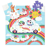 Djeco Silhouette Puzzle - Cloud Car (16 pcs) - Princess and the Pea Boutique