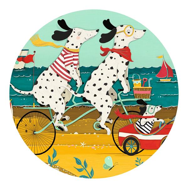 Djeco Silhouette Puzzle - Ollie, the Dalmatian / 24 pcs