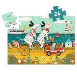 Djeco Silhouette Puzzle - Ollie, the Dalmatian / 24 pcs