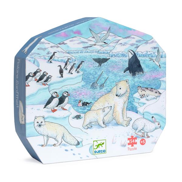 Djeco Silhouette Puzzle - Polar Softness (54 pcs) - Princess and the Pea Boutique