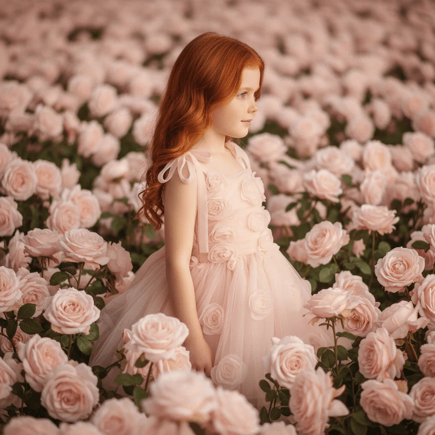 DOLLY The Rose Garden Tulle Ballerina Dress - Dolly Pink